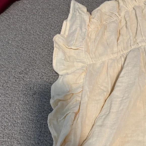 BiBi Light Cream Ruffle Top - Picture 3 of 3